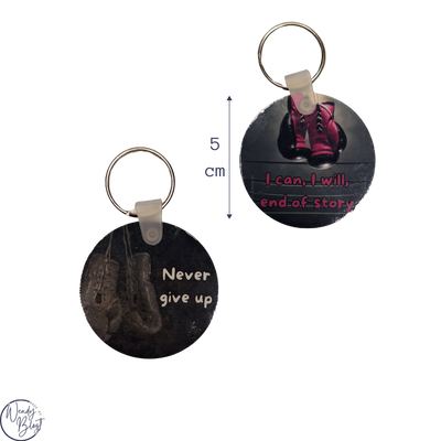 Ronde sleutelhanger 5 cm